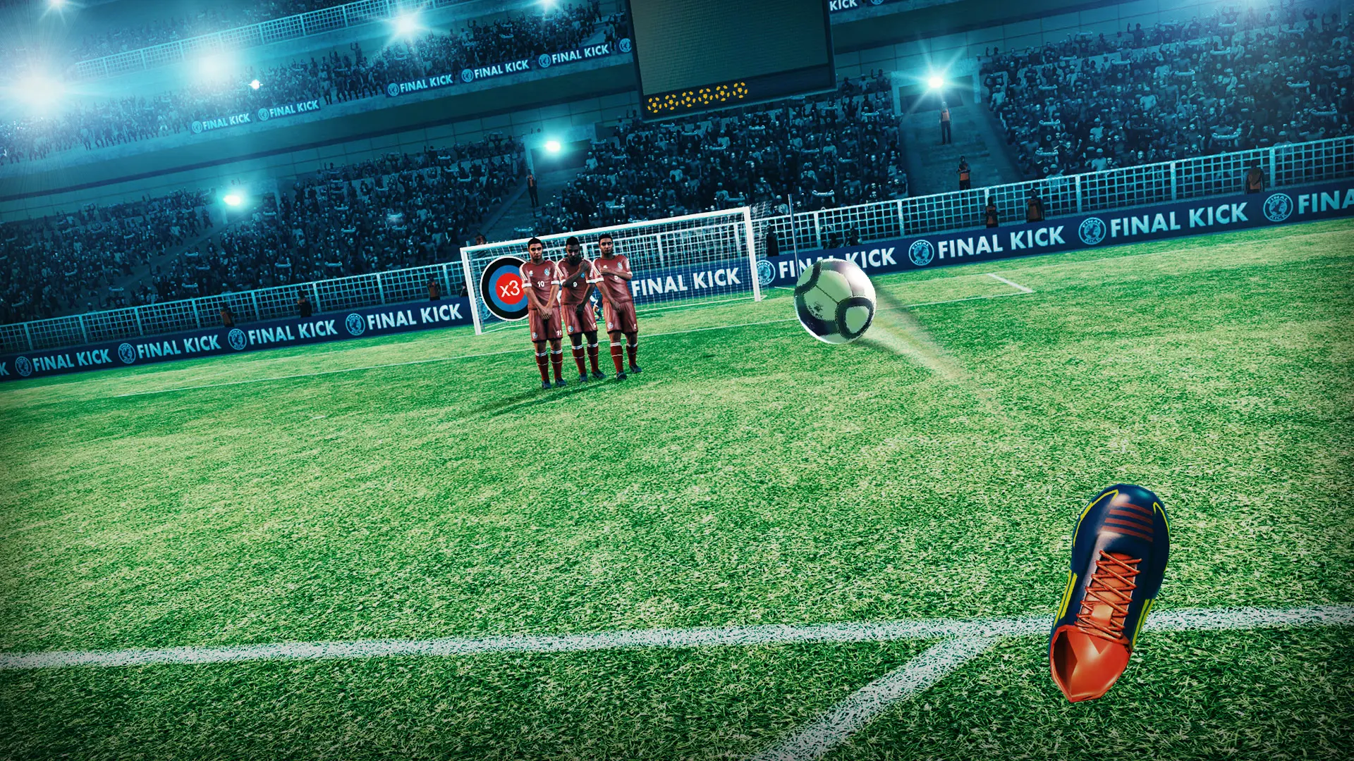 Jeu de football VR immersif basé sur Final Soccer avec défi sur but