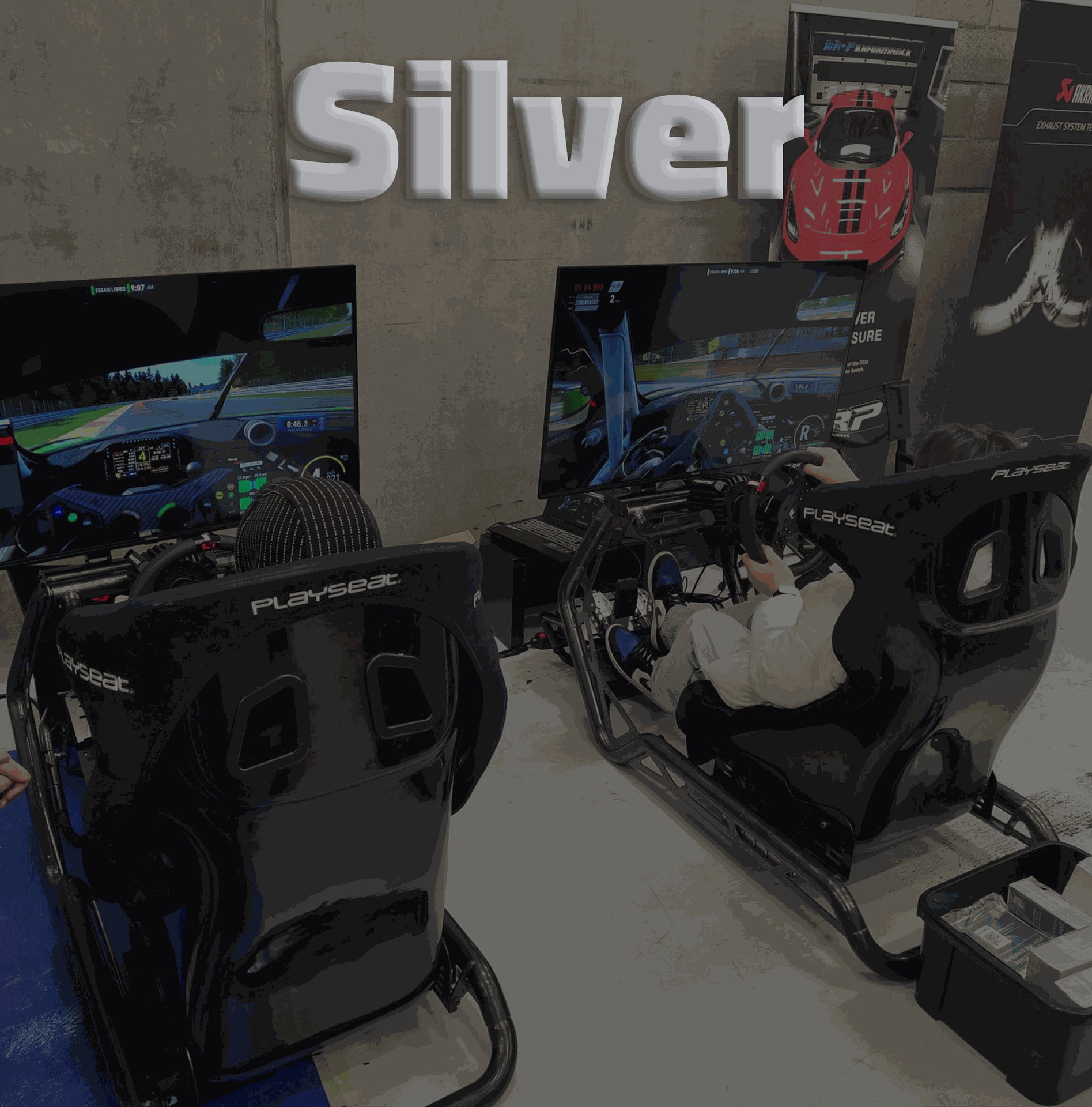 Gamme Silver avec volant Fanatec et affichage simple ou triple écran