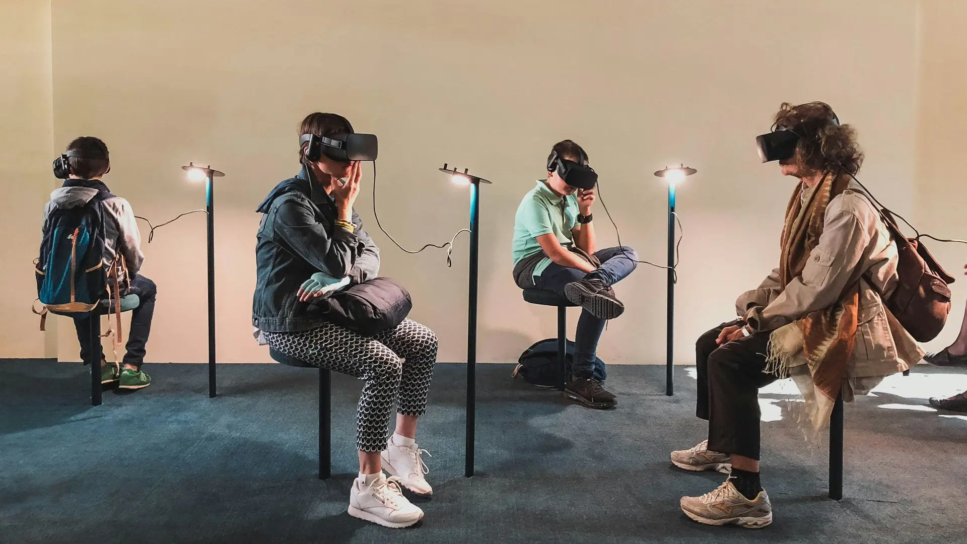 asques de réalité virtuelle passifs en location, configurés avec vidéos 360°